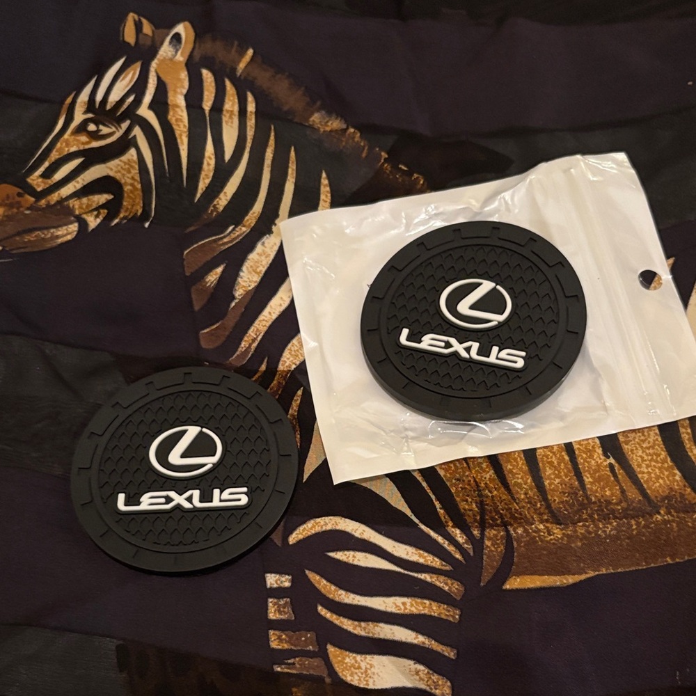 Lexus Black Car Cup Holder Coasters